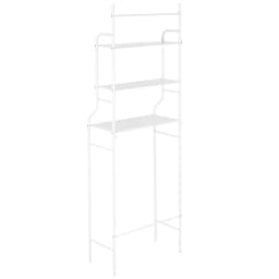 3-Tier Over the Toilet Storage, Space Saver Metal Bathroom Shelves, Freestanding Over the Toilet Storage Shelf