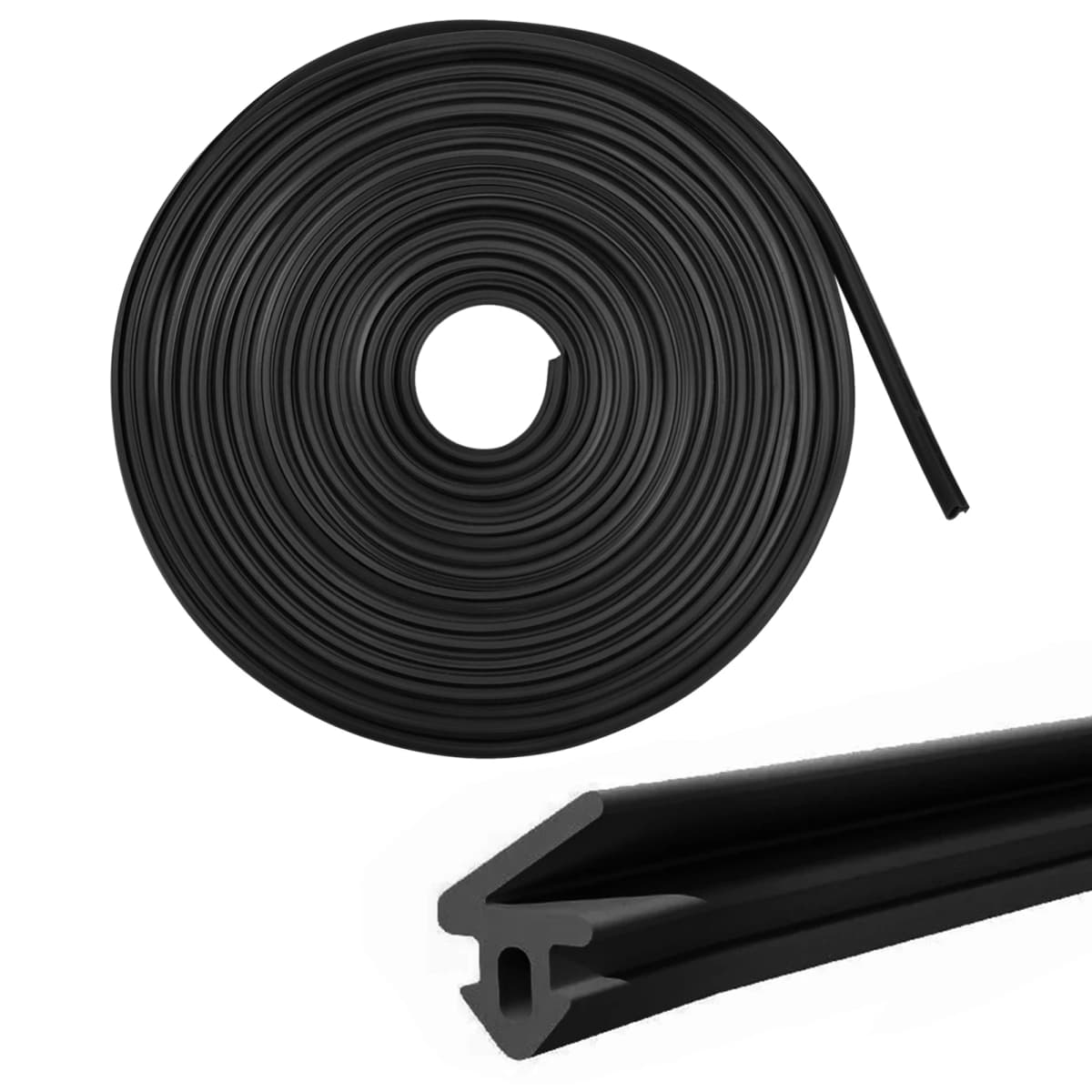 Weather Door Seal Strip, V-type 50m Soundproof Heavy Duty Door Weather Stripping