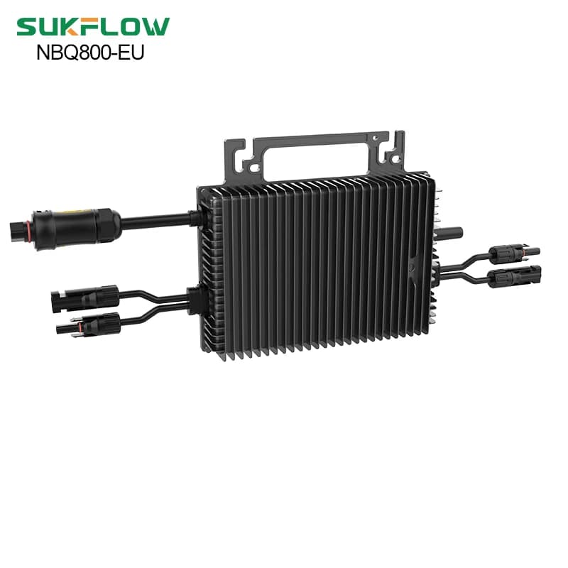 SUKFLOW Micro Inverter 800W, Inverter Solare Con Wi-Fi E Bluetooth, Impermeabile IP67, Cavo CA 5m per Impianti Da Balcone