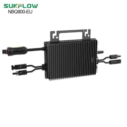 SUKFLOW Micro Inverter 800W, Inverter Solare Con Wi-Fi E Bluetooth, Impermeabile IP67, Cavo CA 5m per Impianti Da Balcone