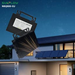SUKFLOW Micro Inverter 800W, Inverter Solare Con Wi-Fi E Bluetooth, Impermeabile IP67, Cavo CA 5m per Impianti Da Balcone