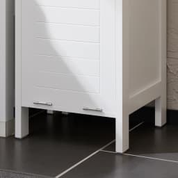 Sobuy Bzr123-W Tall Cabinet with Pull-Out Laundry Bag Bathroom Cabinet Bath Cabinet Narrow Laundry Cabinet Bathroom Shelf