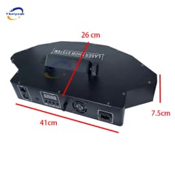 Fan-Shaped Six-Hole Laser Light RGB Full-Color Laser Scanning Projector DMX512 Stage Effect DJ Disco Dance Floor Bar Party Light