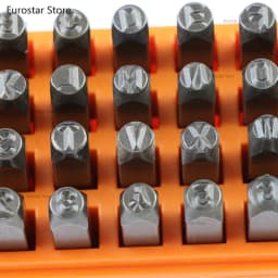 Supply 36PC Letter Punching Leather Stamping, Digital Letter Stamping, Punch DIY Leather Carving Tool, Steel Letter