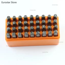 Supply 36PC Letter Punching Leather Stamping, Digital Letter Stamping, Punch DIY Leather Carving Tool, Steel Letter