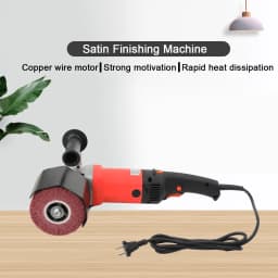 1400W Grinding Machine Satin Polisher 220V Electric Wire Drawing Burnishing Polishing Machine For Metal Steel Wood Polishing