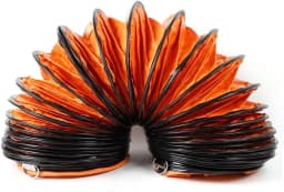Ventilation hose, PVC, air hose, hot air hose, hot air hose, construction ventilation hose, expandable hose, 5 m, for fan