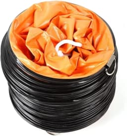 Ventilation hose, PVC, air hose, hot air hose, hot air hose, construction ventilation hose, expandable hose, 5 m, for fan