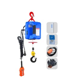 1100lbs 3-in-1 Electric Hoist Winch Manual/Wired/Wireless 22.9ft Lifting Heigh Overload Protection Portable Power Crane