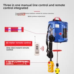 1100lbs 3-in-1 Electric Hoist Winch Manual/Wired/Wireless 22.9ft Lifting Heigh Overload Protection Portable Power Crane