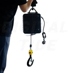 1100lbs 3-in-1 Electric Hoist Winch Manual/Wired/Wireless 22.9ft Lifting Heigh Overload Protection Portable Power Crane