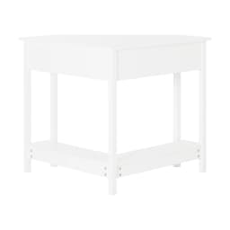 SoBuy®FWT31-W corner table white desk computer table worktable table with shelf HT approx: 76x76cm