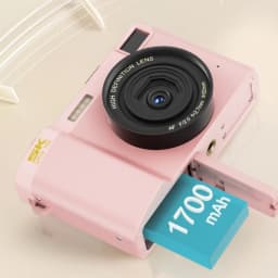 64MP Digital Camera, Selfie Camera with Dual Cameras, 1700mAh Battery, 18X Zoom and Wide-angle Macro, 5K Video for Child