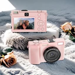 64MP Digital Camera, Selfie Camera with Dual Cameras, 1700mAh Battery, 18X Zoom and Wide-angle Macro, 5K Video for Child