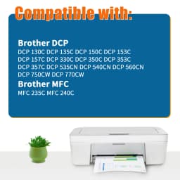 Jhaan LC970 LC1000 Cartridges Compatible with Brother DCP-135C 150C 153C 157C 130C 330C 350 C 357C 540CN 560CN 680CN 750CW 770CW