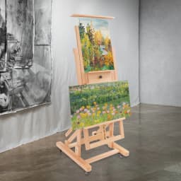 Artist Easel, Wooden A-Frame Easel, Studio Easel, 1.5m, Height Adjustable Drawing Holder, Canvas Stand, Portable Easel