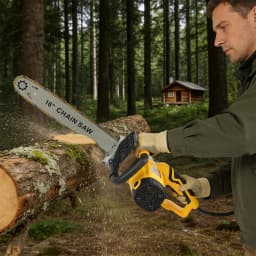 2000W 800R/Mincordless Chainsaw Handheld Garden Electric Chain Saw Woodwork Cutting Electric Saw for Tree Branch Wood Cutting