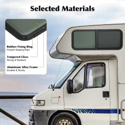 Room Window Caravan Side Window Stained Sliding Window Insect-proof 1000 X 400mm for Trailers, Pickup Truck or Modified Vehicle