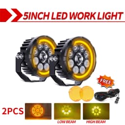 CO LIGHT 5 inch Newest Motorcycle Auxiliary Fog Lights High Low Beam Amber DRL Led Spot Lights For BMW R 1200 GS LC Adventure