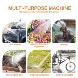 Wireless High Pressure Car Wash Water Gun Car Washer For Auto Home Garden Cleaning Car Washing