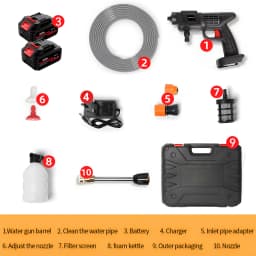 Wireless High Pressure Car Wash Water Gun Car Washer For Auto Home Garden Cleaning Car Washing