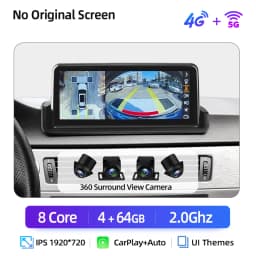 Junsun CarPlay For Apple Car Radio Multimedia For BMW E90 E91 E92 E93 2005-2012 Bluetooth Wireless Android Auto 4G GPS Stereo