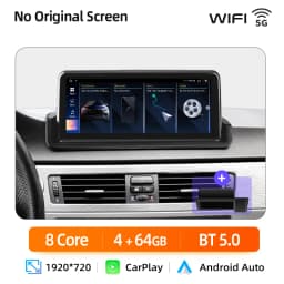 Junsun CarPlay For Apple Car Radio Multimedia For BMW E90 E91 E92 E93 2005-2012 Bluetooth Wireless Android Auto 4G GPS Stereo