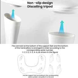 Nail Hand Pillow PU Material Hand Pillow Manicure Tilt Design Stand Portable Removable Stand, for Nail Art Shops and DIY Nails