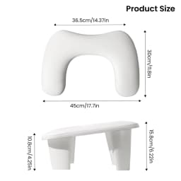 Nail Hand Pillow PU Material Hand Pillow Manicure Tilt Design Stand Portable Removable Stand, for Nail Art Shops and DIY Nails