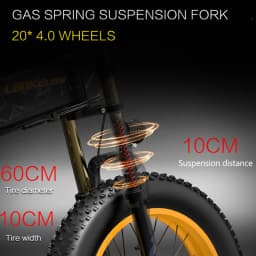 LANKELEISI X3000Plus Electric Bicycle 1000W Motor 48V17.5AH Lithium Battery Electric Bike Aldult 20*4.0Inch Fat Tire City E-Bike