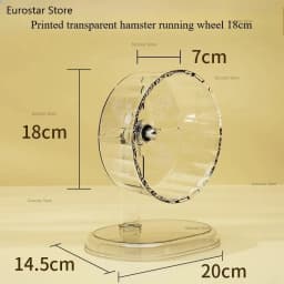Hamster Cage Wheel Hamster Exercise Wheel Transparent Prevent Slip Versatile Easy To Clean with Stand for Hamster Cage