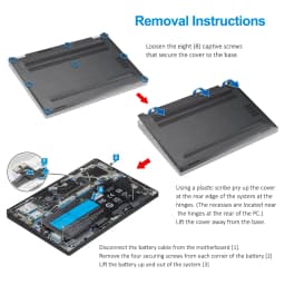 KingSener 7.6V 60Wh K5XWW Laptop Battery For Dell Latitude 12 5285 5289 7389 7390 2-in-1 Series Bateria 71TG4 CFX97 Free Tools