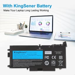 KingSener 7.6V 60Wh K5XWW Laptop Battery For Dell Latitude 12 5285 5289 7389 7390 2-in-1 Series Bateria 71TG4 CFX97 Free Tools
