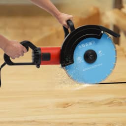 Max 5800W Electric Wall Groove Cutting Machine Chaser Concrete Cutter 5800W, with High-Hardness Diamond Blades