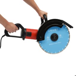 Max 5800W Electric Wall Groove Cutting Machine Chaser Concrete Cutter 5800W, with High-Hardness Diamond Blades