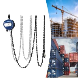 Professional Hand Chain Hoist Crane 1T / 1000kg, Lever Hoist, Chain Length 4 m with 2 Hooks Manganese Steel 360 Degree Swivel
