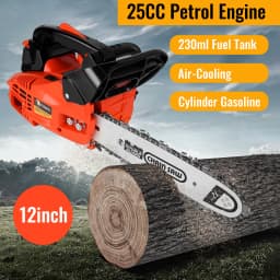 CONENTOOL 12 Inch Oil Chainsaw Wood Logging Cutting Electric Chain Saw Pruning Branches One-Handheld Garden Tools Chain Saw 25CC