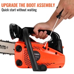 CONENTOOL 12 Inch Oil Chainsaw Wood Logging Cutting Electric Chain Saw Pruning Branches One-Handheld Garden Tools Chain Saw 25CC