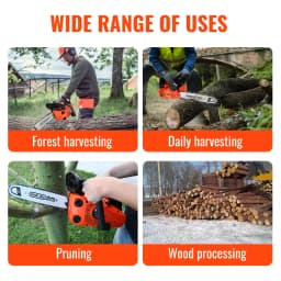 CONENTOOL 12 Inch Oil Chainsaw Wood Logging Cutting Electric Chain Saw Pruning Branches One-Handheld Garden Tools Chain Saw 25CC