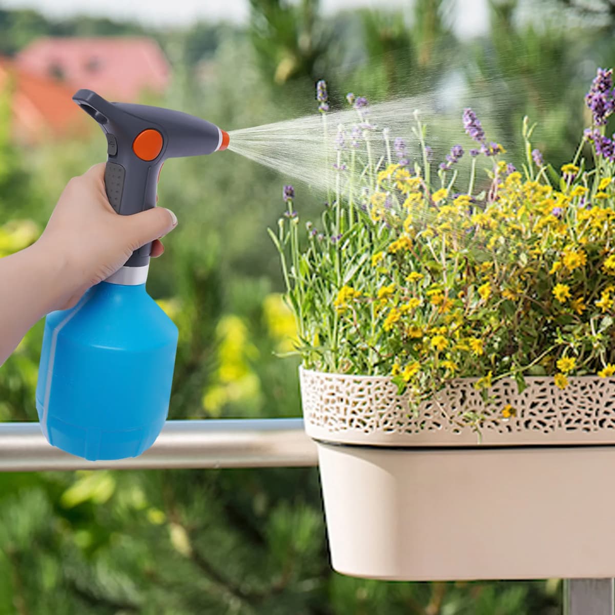 Electric Watering Can, High Pressure Garden Sprayer for Plant Watering, Electric Spray Bottle Watering Tool 1000ml/33.81 Oz