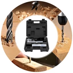 4inch Max Board Height Drill Press Mortising Attachment 2.5inch Max Width Mortise Machine Kit 1/4-1/2inch Tenon Drills