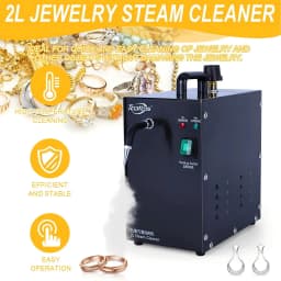 2L 1300W Stainless Steel Jewelry Steam Cleaner for Gold Silver Gem Diamond Dental Tools Professional Cleaning Machine