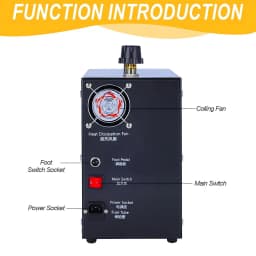 2L 1300W Stainless Steel Jewelry Steam Cleaner for Gold Silver Gem Diamond Dental Tools Professional Cleaning Machine