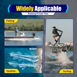 55CC 2 Stroke Outboard Motor 2.6KW outboard Fishing Boat Motor Engine with Air Cooling for Inflatable Boat Kayak Canoe Sailboat