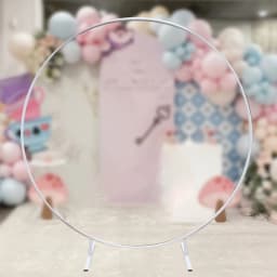 Metal Circle Wedding Arche Stand Round Balloon Arch Flower Gold Background Arch DIY Frame Garden Trellis Birthday Party Decor