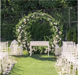 Metal Circle Wedding Arche Stand Round Balloon Arch Flower Gold Background Arch DIY Frame Garden Trellis Birthday Party Decor