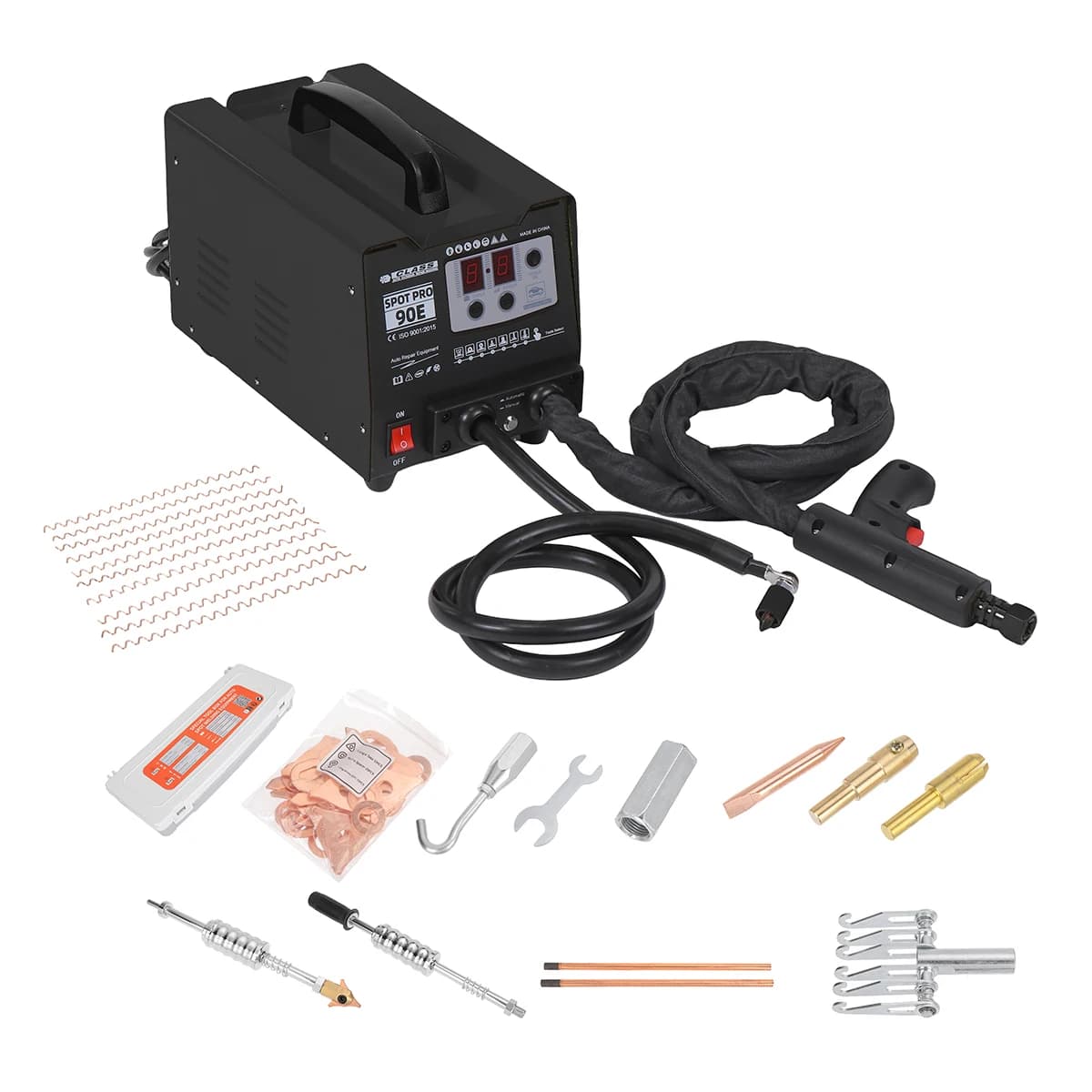 Excellway 3000W High Power Pulse Spot Welder Automatic Induction Welding w/ 2 Welding Guns for Iron Aluminum Nickel Welding