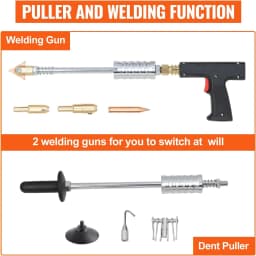 Excellway 3000W High Power Pulse Spot Welder Automatic Induction Welding w/ 2 Welding Guns for Iron Aluminum Nickel Welding