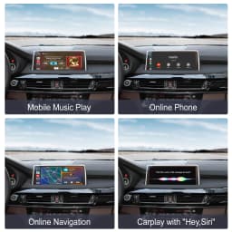 REEIIO For BMW X5 X6 F15 F16 F85 F86 F70 E71 E72 NBT CIC Wireless CarPlay Support for Android Auto AirPlay Mirroring Camera