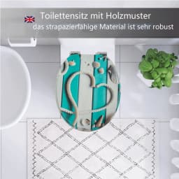 1PC WC Toilettensitze Abdeckung Langsam-Schließen Universal Wc Deckel Verdicken Ersatz U typ MDF Bord Wc für badezimmer Teile